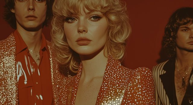 Music Band Trio in Red Music Band Trio in Red