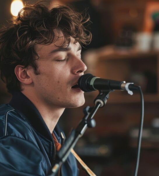 Young Man Singing