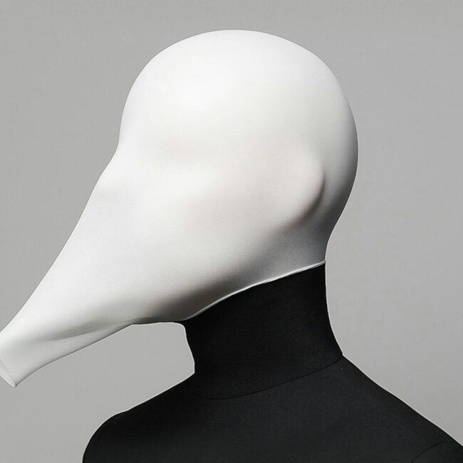 Futuristic Masked Figure